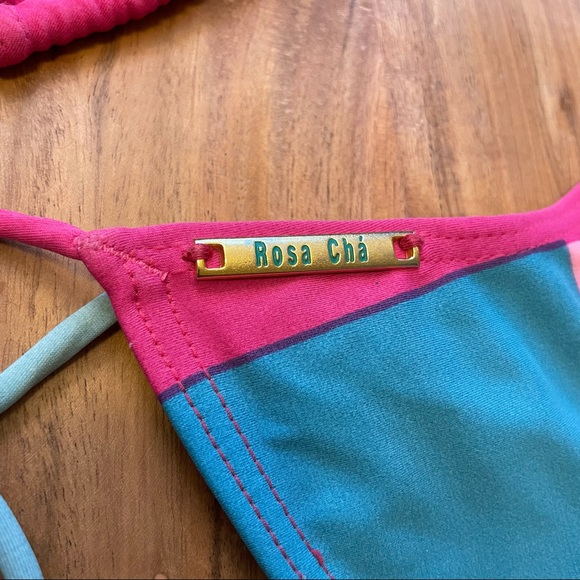 Rosa Chá Color Block Teeny Bikini - Picture 4 of 5